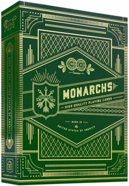 Theory11 Green Monarchspremiové karty na kouzlení cardistry poker