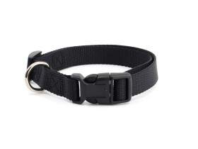 Zuky nylonový obojek pro psa | 18 - 52 cm Barva: Černá, Obvod krku: 34 - 52 cm