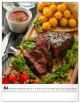 Nástěnný kalendář 2027 Notique Gourmet, 48 × 56 cm