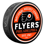 Mustang Puk Philadelphia Flyers NHL Block Textured Puck