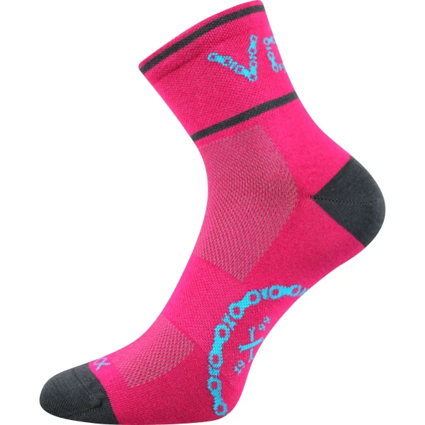 VOXX Ponožky cyklistické SLAVIX s ionty stříbra MAGENTA 35-38 116560