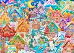 ALIPSON Puzzle Barevná noc v Cookietownu