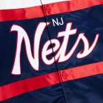 Mitchell & Ness Pánská bunda New Jersey Nets NBA Script Heavyweight Satin Velikost: S