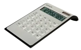 Genie DD 400 stříbrná / Stolní kalkulačka / 10 míst / Solární a bateriové napájení (12353)