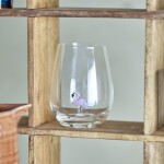 Bloomingville Sklenice Misa Flamingo 560 ml, čirá barva, sklo