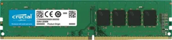 Crucial 32GB 3200 MHz / DDR4 / DIMM / PC4-25600 / CL22 / Non-ECC / Un-buffered / DRx8 / 1.2V (CT32G4DFD832A)