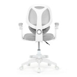 Dětská židle, výškově nastavitelná, šedá síťovina, KA-W8008 GREY