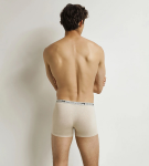 Pánské boxerky z bio bavlny 3ks DIM COTTON STRETCH BIO BOXER 3x - DIM - zelená XL