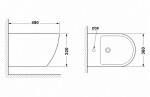 Erga Lily, závěsný bidet 490x360x320 mm, bílá lesklá, ERG-V03-LILY-BD-WH