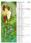 Nástěnný kalendář 2026 Helma - Alfons Mucha, 24 x 33 cm