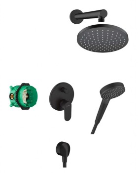 HANSGROHE - Vernis Blend Sprchový set 200 s baterií pod omítku, černá 27911670