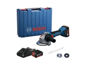 BOSCH GWS 18V-8 Professional + 2x aku / Aku úhlová bruska / 125 mm / 2x baterie GBA 18V 5.0Ah (06019N9003)