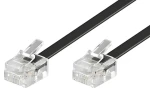 Goobay černá / Telefonní kabel / RJ11 6/4 / 6 m (50318)