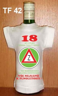 Divja.cz Tričko na flašku 18 až vypiješ