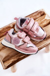 Dětská sportovní obuv na suchý zip Memory Foam System Big Star KK374180 růžove 22