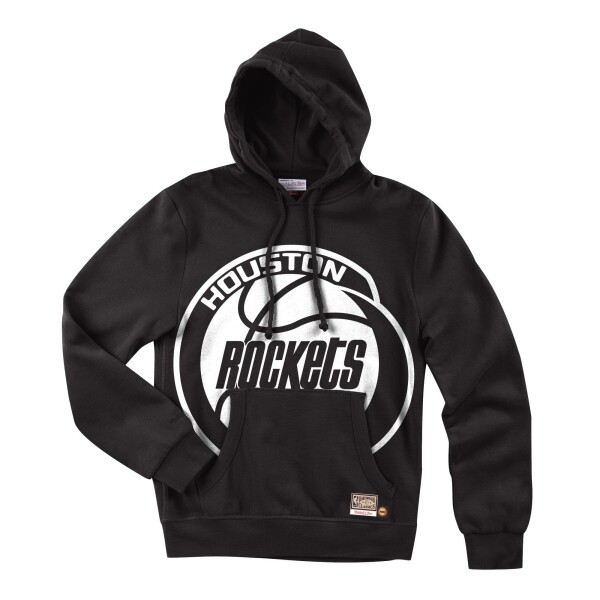 Mitchell & Ness Pánská mikina Houston Rockets NBA Black Big Face 3.0 Hoodie Velikost: S