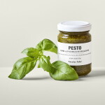 Nicolas Vahé Krémové pesto s bazalkou a pistáciemi 135 g, zelená barva, sklo