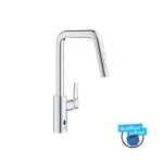 GROHE - QuickFix Start Elektronická dřezová baterie s výsuvnou sprškou, bateriové napájení, chrom 1012430000