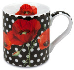 Hrnek - Vlčí máky puntíky