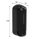 SAPHO - SHOWER SMALL dávkovač tekutého mýdla 170ml, černá A94503