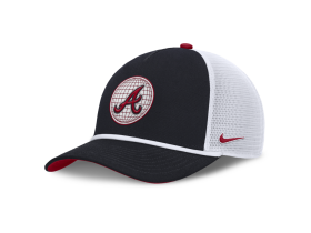Nike Pánská kšiltovka Atlanta Braves MLB Primetime Dri-Fit Rise Structured 5 Panel Trucker Cap Velikost: S/M