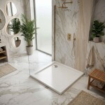 REA - Sprchová akrylová vanička Belmond White 80x80 REA-K4370