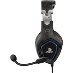 TRUST GXT 488 Forze PS4 / sluchátka pro PS4 / mikrofon / 50mm měniče / ovládání hlasitosti / 3.5 mm jack / černo-modrá (23530-TR)