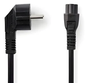 Nedis CEGB10100BK20 černá / Napájecí kabel / Schuko úhlová - IEC-320-C5 / 10 A / 2 m (CEGB10100BK20)