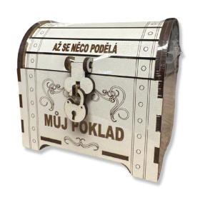 Ptakoviny.cz Pokladnička - Truhla- Až se něco podělá