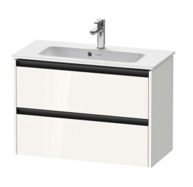 DURAVIT - Ketho.2 Umyvadlová skříňka 55x81x39 cm, 2 zásuvky, lesklá bílá K25256022220000