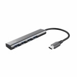 Trust Halyx USB-C šedá / USB hub / 4x USB 3.2 Gen 1 (24948)