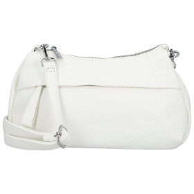Stylová dámská koženková crossbody kabelka Foppa, bílá
