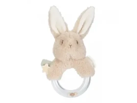 Little Dutch Chrastítko s korálky králíček Newborn Naturals / od 0 měsíců (8414LD)