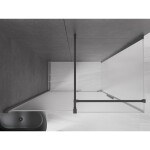 MEXEN/S - Velar sprchový kout, posuvné dveře 160 x 80 cm, dekor, grafit metal 871-160-080-31-95