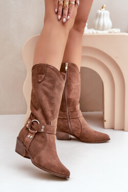 Kozačky na podpatku model 203903 Step in style 39