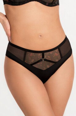 Dámské kalhotky brazilky Gorsenia K 875 Beverly S-2XL černá M
