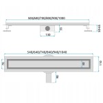 REA - Odtokový žlab NEOX PRO Nickiel Brush 60 REA-G5807