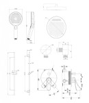 Kielle - Nefia Baterie pod omítku pro 2 spotřebiče, s příslušenstvím a s tělesem, chrom 20627SP50