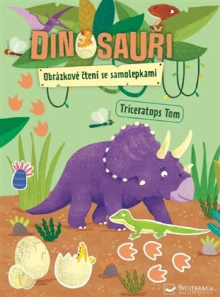 Dinosauři Obrázkové čtení se samolepkami