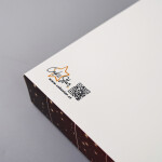 Cake star vánoční krabice "vánoční koule" červená malá s laminací 25x15x5cm