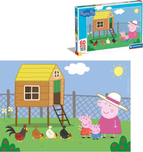 Puzzle 60 dílků maxi Prasátko Peppa - Clementoni