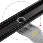 REA - Lineární sprchový žlab Neox Superflow černá 70 REA-G7806