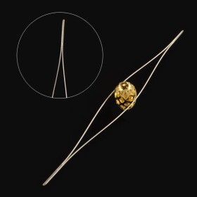 Speciální nerezová korálkovací jehla - 45 x 0,3 mm - 1 ks
