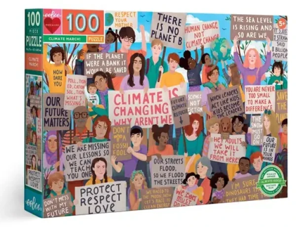 EEBOO Puzzle Protest za ochranu klimatu
