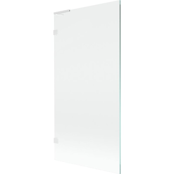 MEXEN/S - Lunar L vanová zástěna FIX 90 x 150, transparent, bílá 897L-090-000-20-00