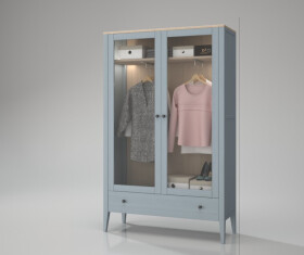 ARTEN (NANO Systems s.r.o.) Buková skříň TALO-SST3D (Šedá)