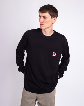 Tričko Carhartt WIP L/S Pocket Heart T-Shirt Black/Red