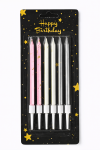Cake star Dortové svíčky STAR 2 barevné 6ks