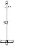 HANSA - Basicjet Sprchová tyč 72 cm, chrom 44710300