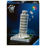 Puzzle 3D Iconics: Šikmá věž v Pise Noční edice